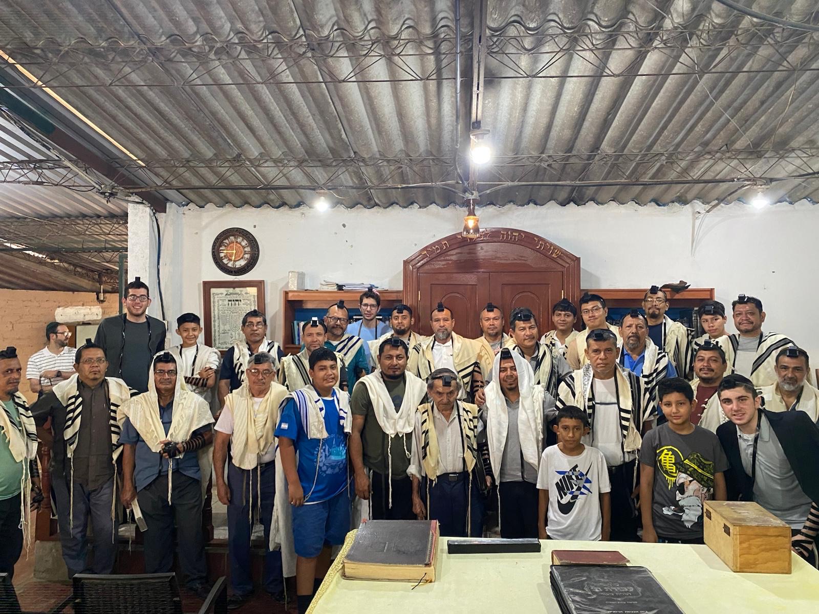 Thirteen pairs of Tefillin delivered to a community of converts in El Salvador, May 2024.